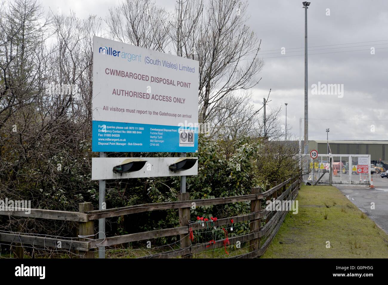 Ffos-y-Fran, Merthyr Tydfil, UK. 3 mai, 2016. Ffos-y-Fran protester Merthyr Tydfil UK Banque D'Images