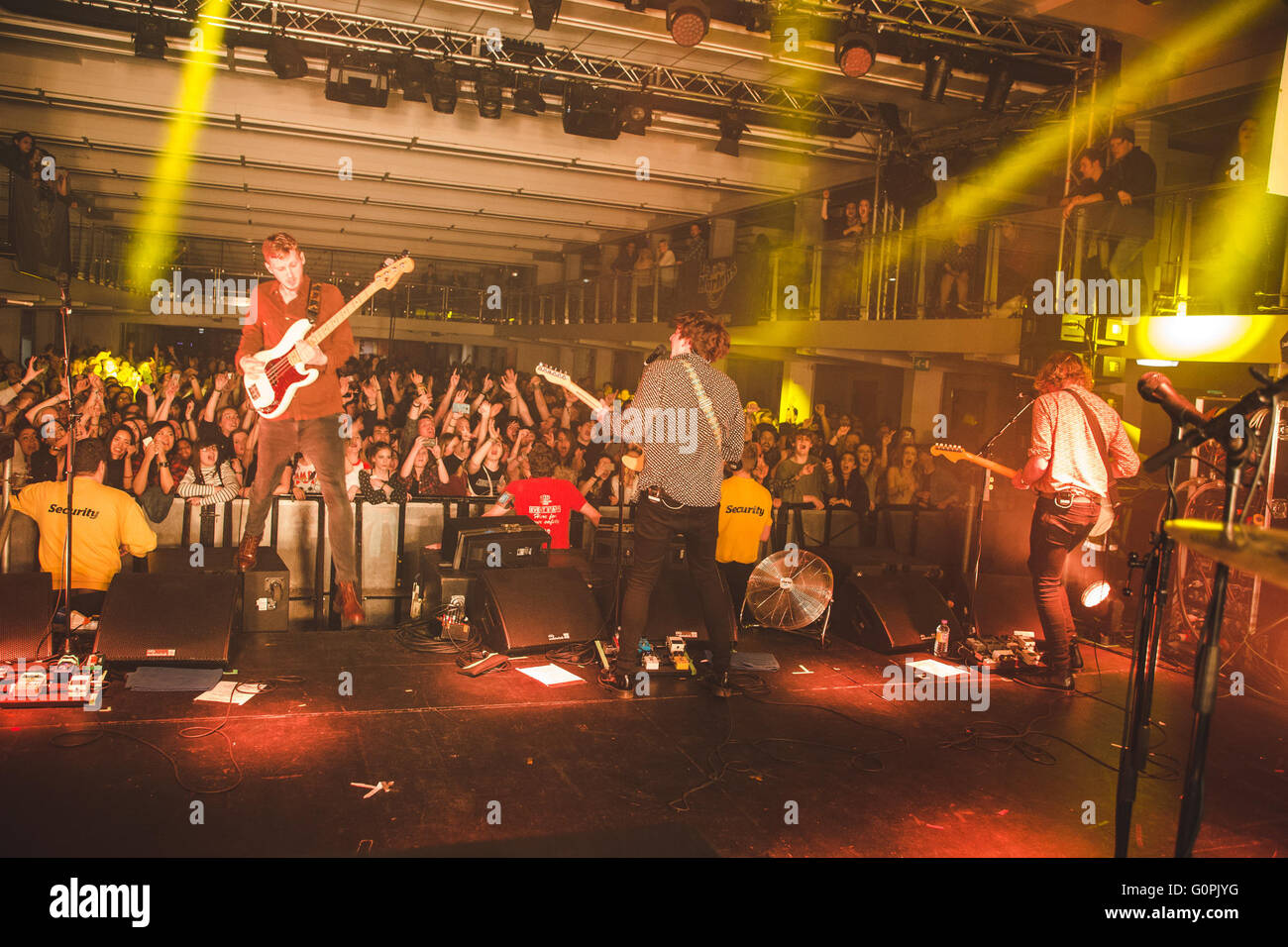 30 avril 2016 - Kieran Shudall, Sam Rourke, Colin Jones et Joe Falconer du groupe indie Liverpool, Circa 'Waves', le titre de la musique Live At Leeds Festival tenu à Leeds, Royaume-Uni, 2016 © Myles Wright/ZUMA/Alamy Fil Live News Banque D'Images