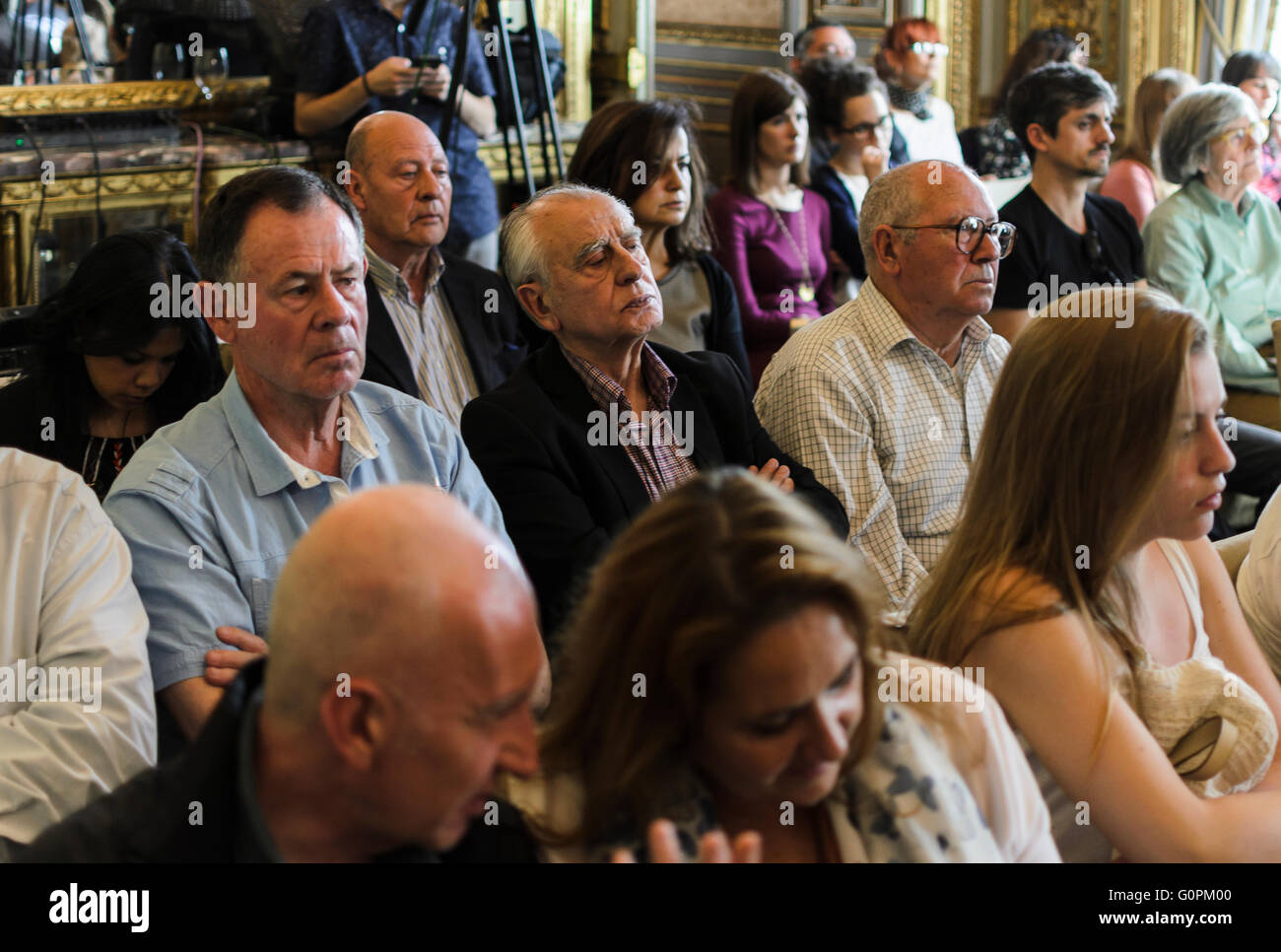 Madrid, Espagne, 3e mai 2016. Casamérica. Dans une conférence publique dans la journée mondiale de la liberté de la presse organisé par Reporters sans frontières. Credit : Enrique Davó/Alamy Live News Banque D'Images