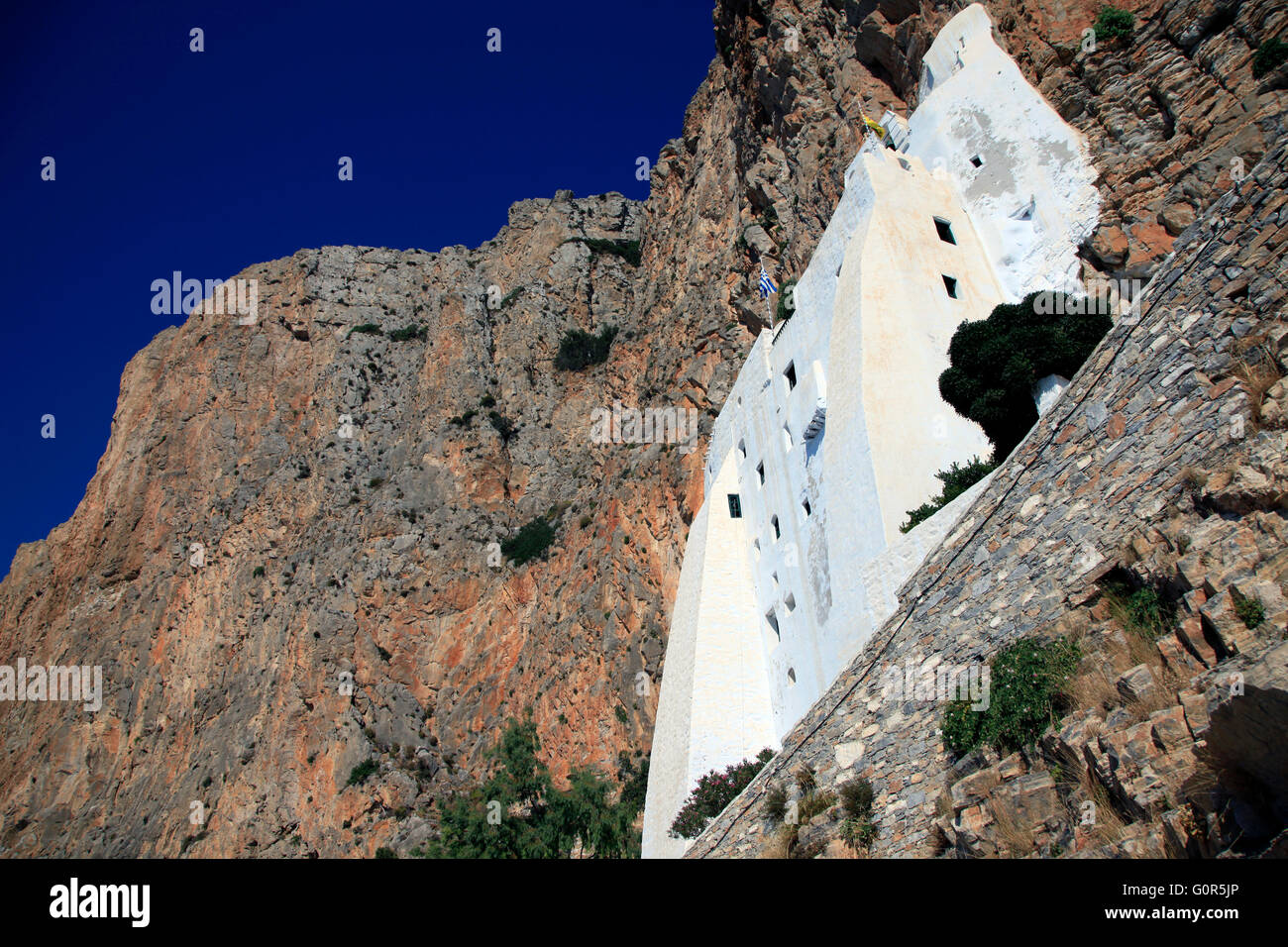 Le monastère de hozoviotissa, Amorgos, Grèce Banque D'Images