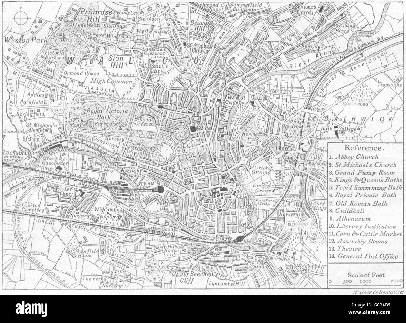 SOMT : baignoire, croquis, 1898 Banque D'Images