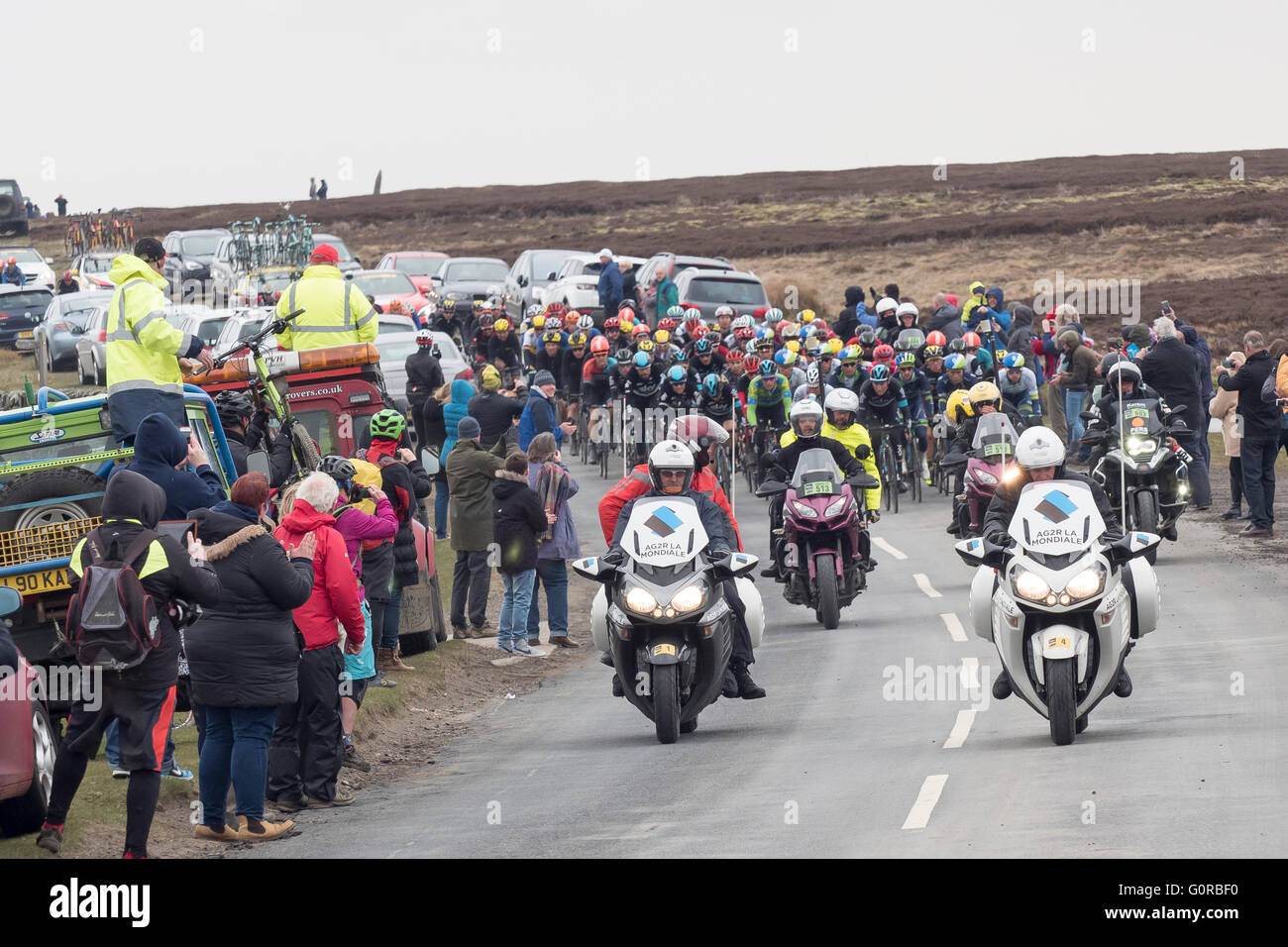 Tour de Yorkshire 2016, Phase 3, Blakey North Yorkshire Banque D'Images