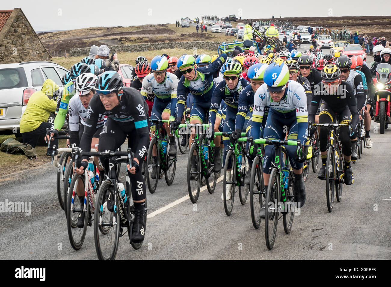 Tour de Yorkshire 2016, Phase 3, Blakey North Yorkshire Banque D'Images