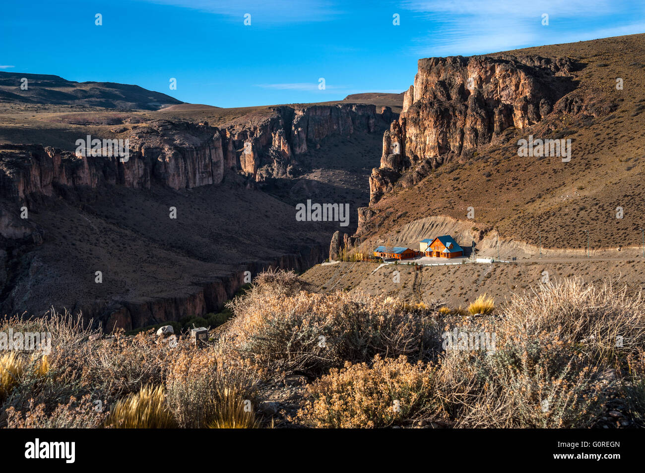 Pinturas River Canyon et de la grotte des mains - Argentine Banque D'Images