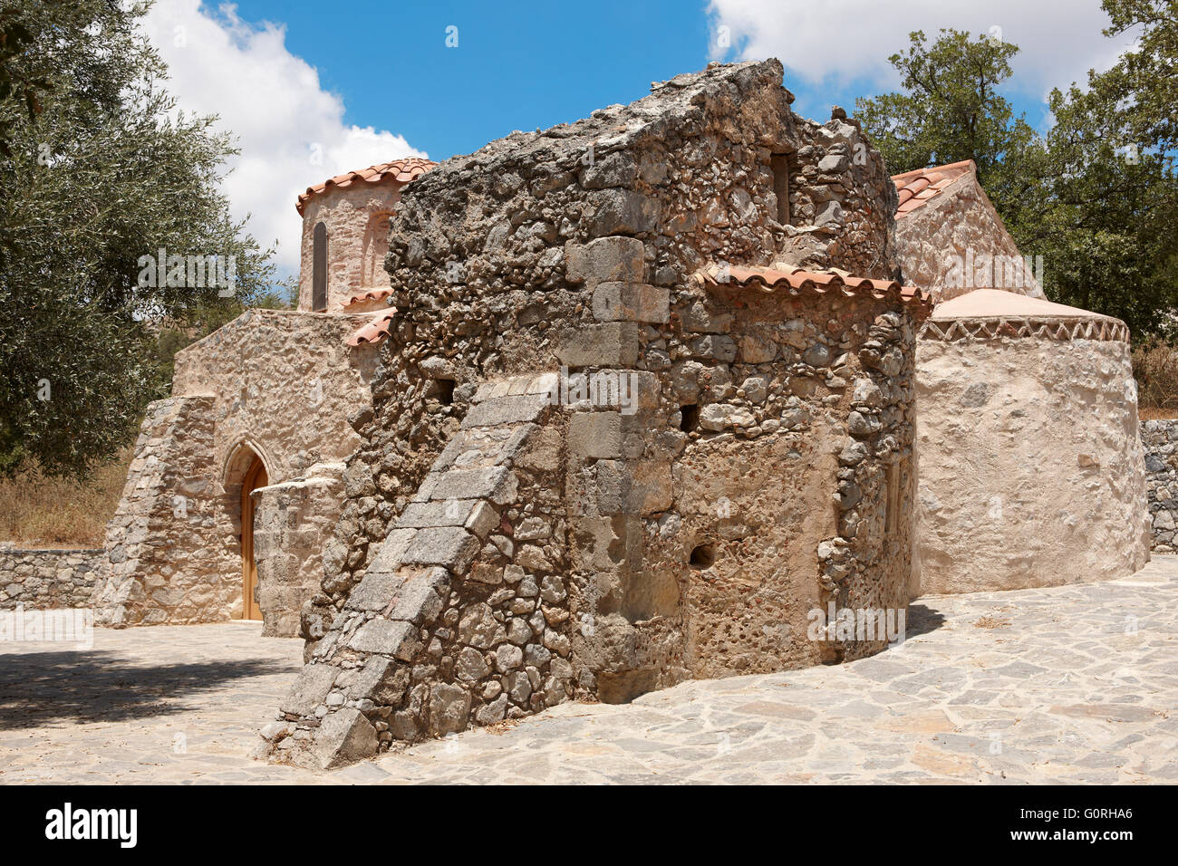 Ancienne église d'Agios Ioannis à Gerakari. La Crète. La Grèce.  L'horizontale Photo Stock - Alamy