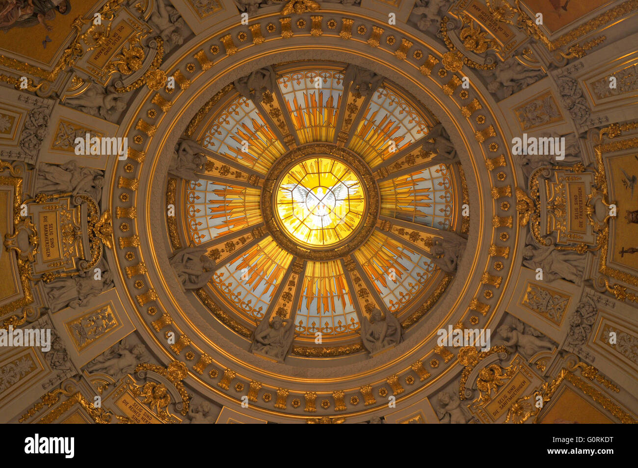 Dome, la cathédrale de Berlin, Lustgarten, Mittel, Berlin, Allemagne / Paroisse suprême et collégiale, jardin d'agrément, le Berliner Dom, Oberpfarr- und zu Berlin Domkirche Banque D'Images