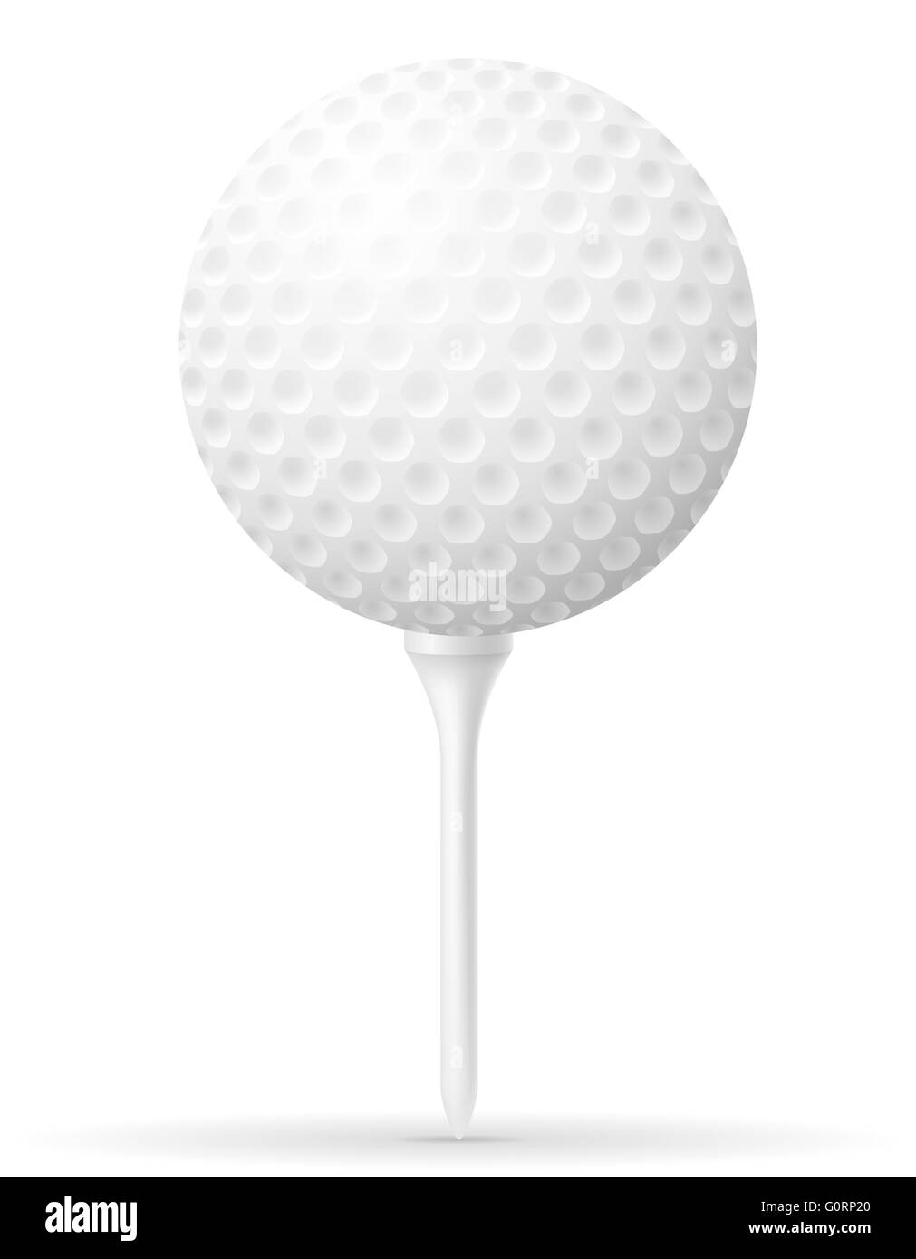 Golf club illustration isolé sur fond blanc Banque D'Images