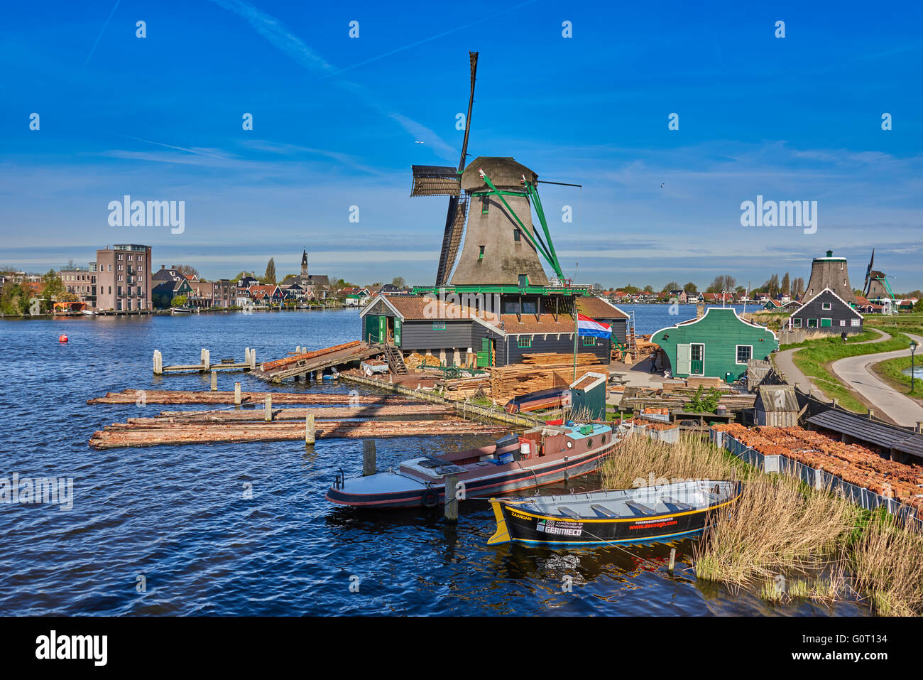 Zaanse Schans est un quartier de Zaandam Banque D'Images