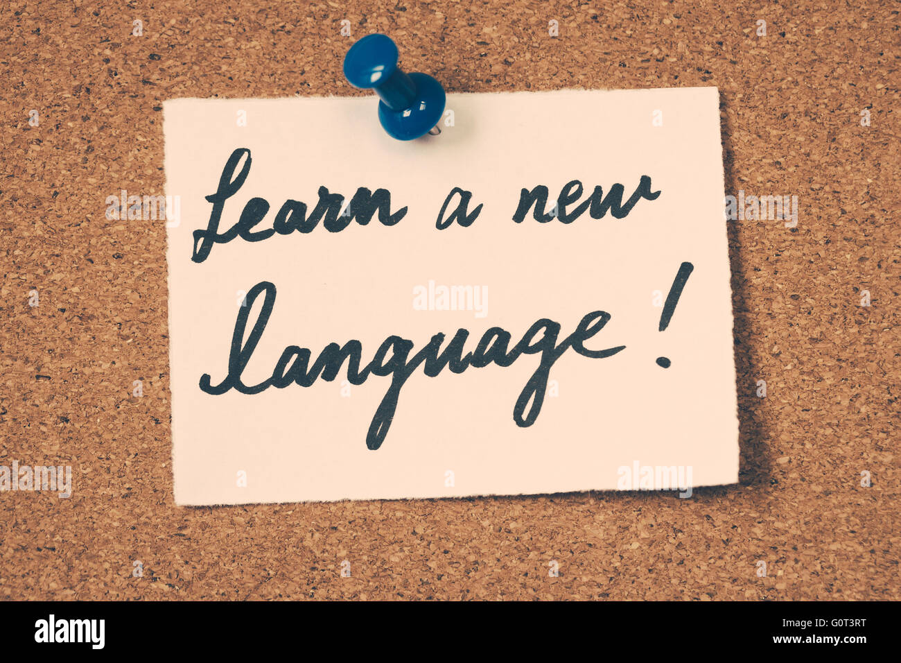 Apprendre une nouvelle langue Banque D'Images