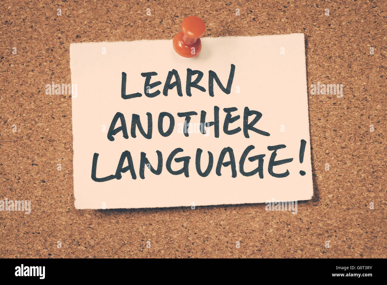 Apprendre une autre langue Banque D'Images