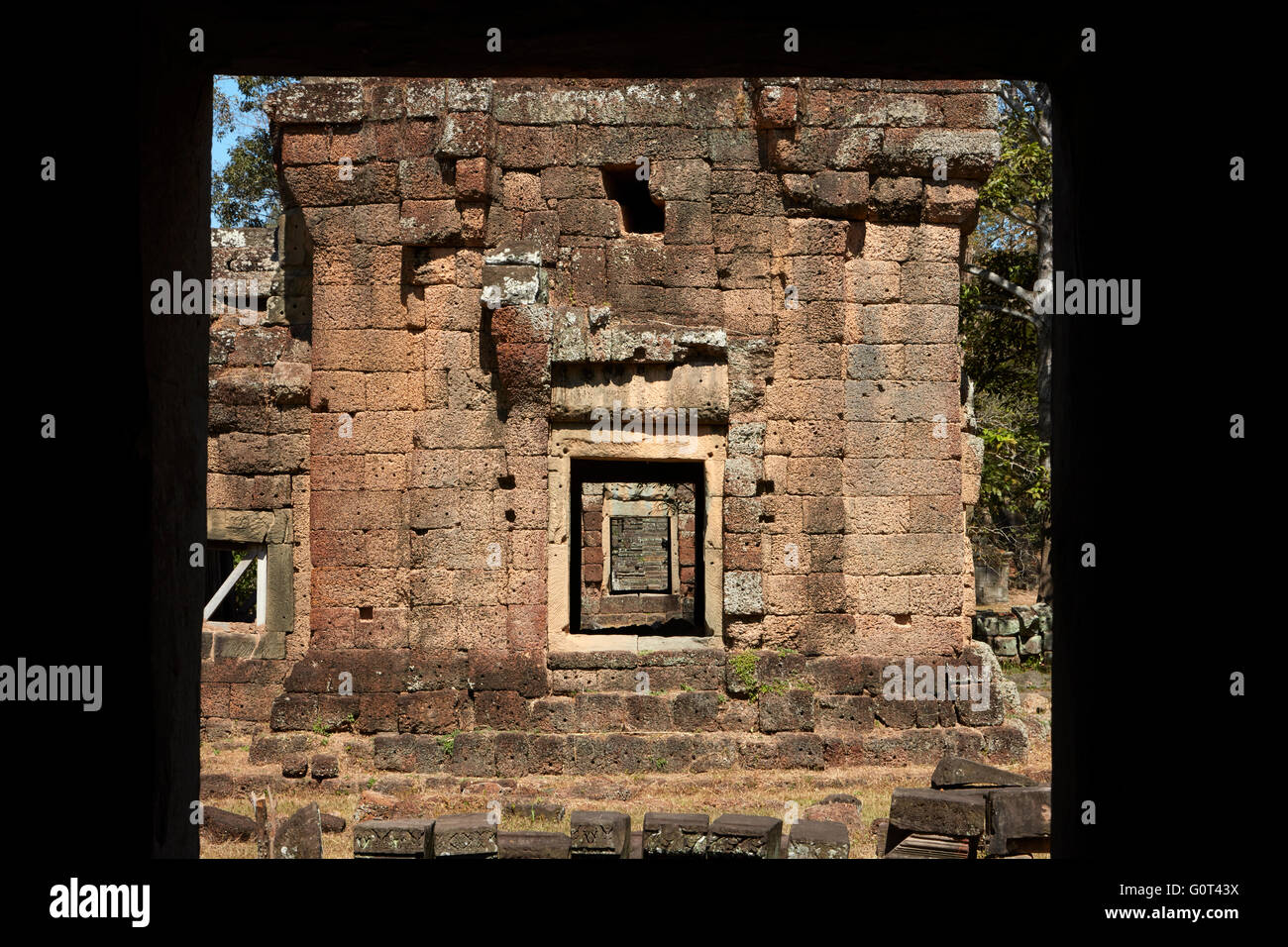 Suor Prat tours, Angkor Thom (12ème siècle temple complexe), site du patrimoine mondial d'Angkor, Siem Reap, Cambodge Banque D'Images