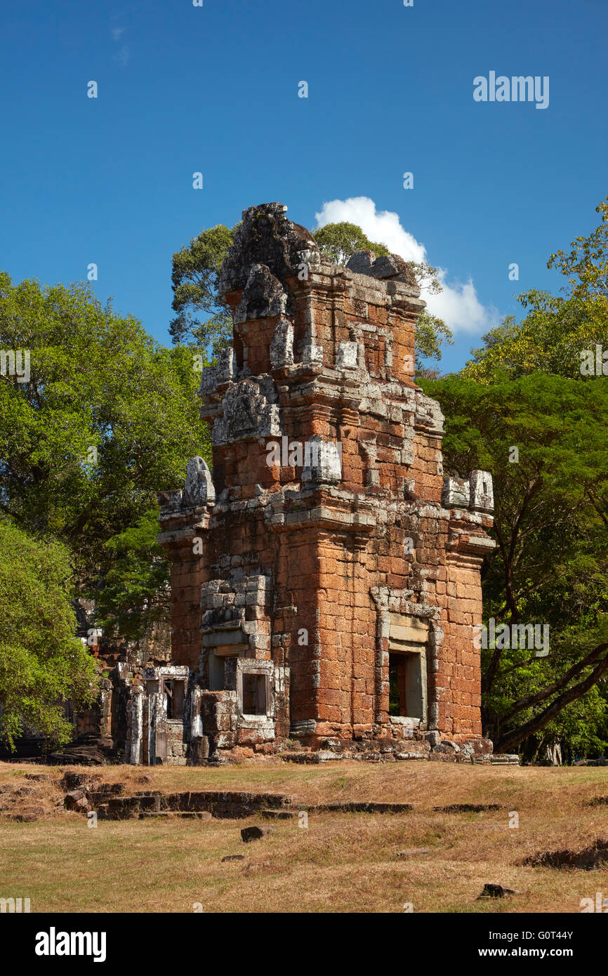 Suor Prat tower, Angkor Thom (12ème siècle temple complexe), site du patrimoine mondial d'Angkor, Siem Reap, Cambodge Banque D'Images