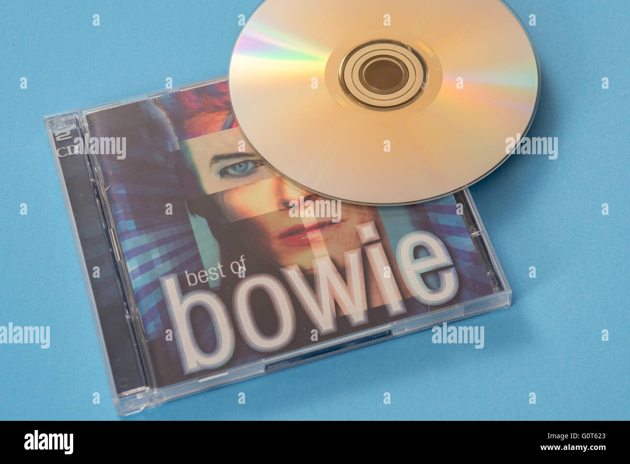 Meilleur album de David Bowie sur disque compact Banque D'Images