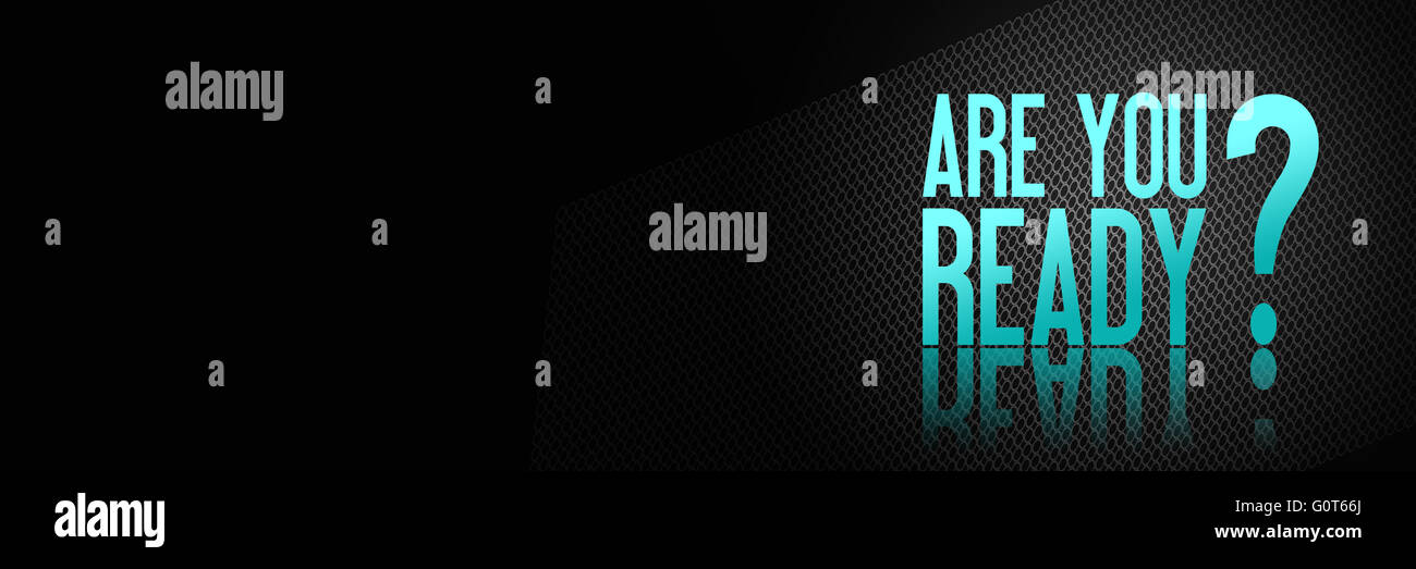 Remise en Forme Sport Marketing Santé Banner - conception de site Web d'entraînement - Êtes-vous prêt ? Banque D'Images