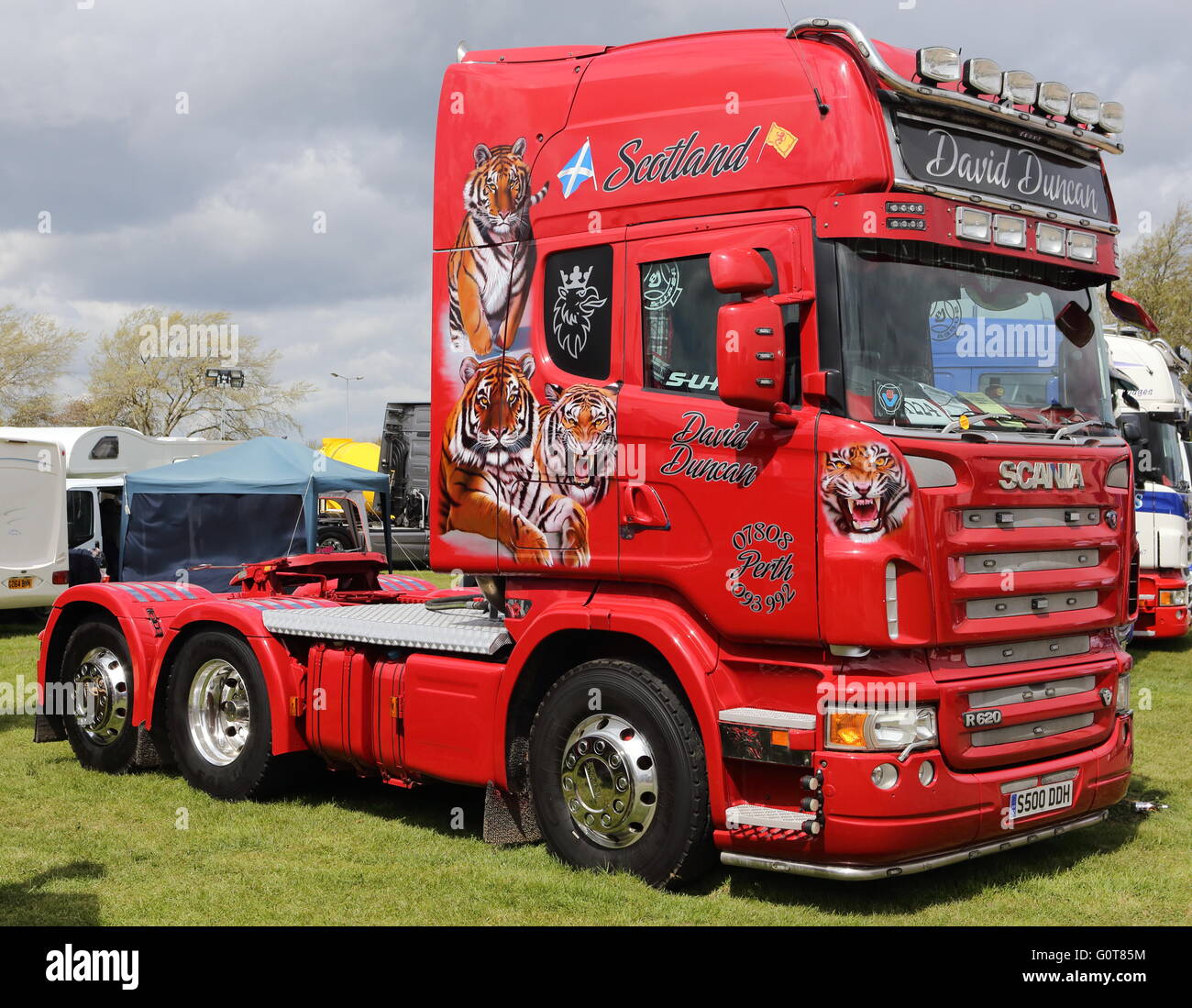 David Duncan Scania POIDS LOURDS - camion - Camions articulés Banque D'Images