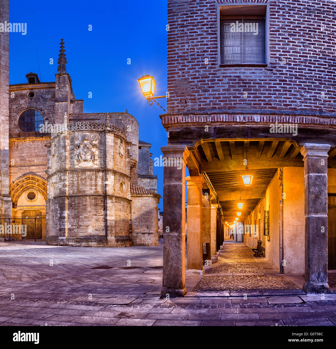Cathédrale, El Burgo de Osma, Soria, Castilla Leon, Espagne Banque D'Images