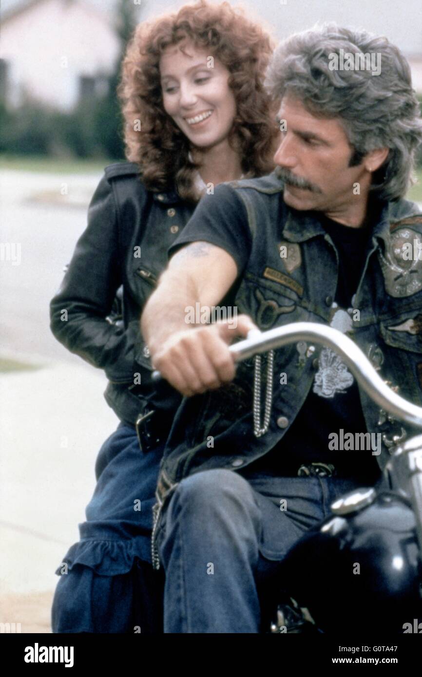 Cher et Sam Elliott / masque / 1985 réalisé par Peter Bogdanovich (Universal Pictures) Banque D'Images