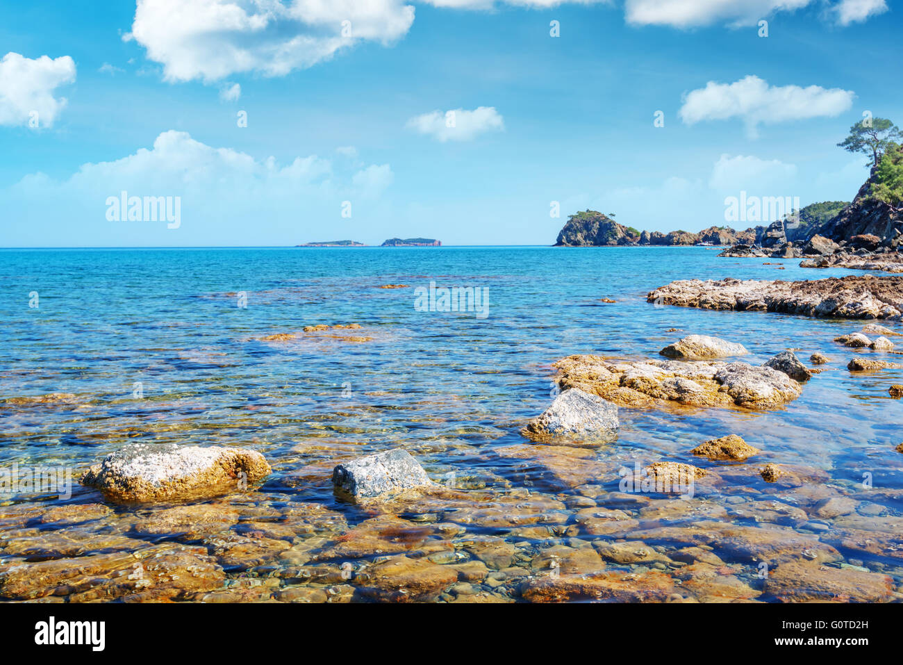 Seascape Méditerranée incroyable en Turquie Banque D'Images