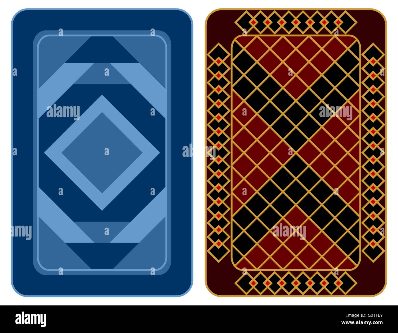 La conception de cartes à jouer. Illustration de Vecteur