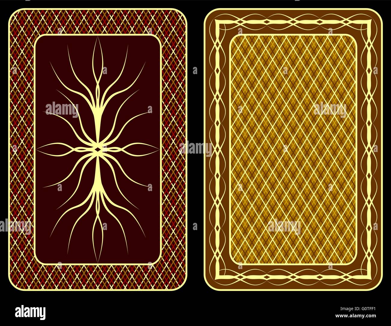 Cartes à jouer. Illustration de Vecteur