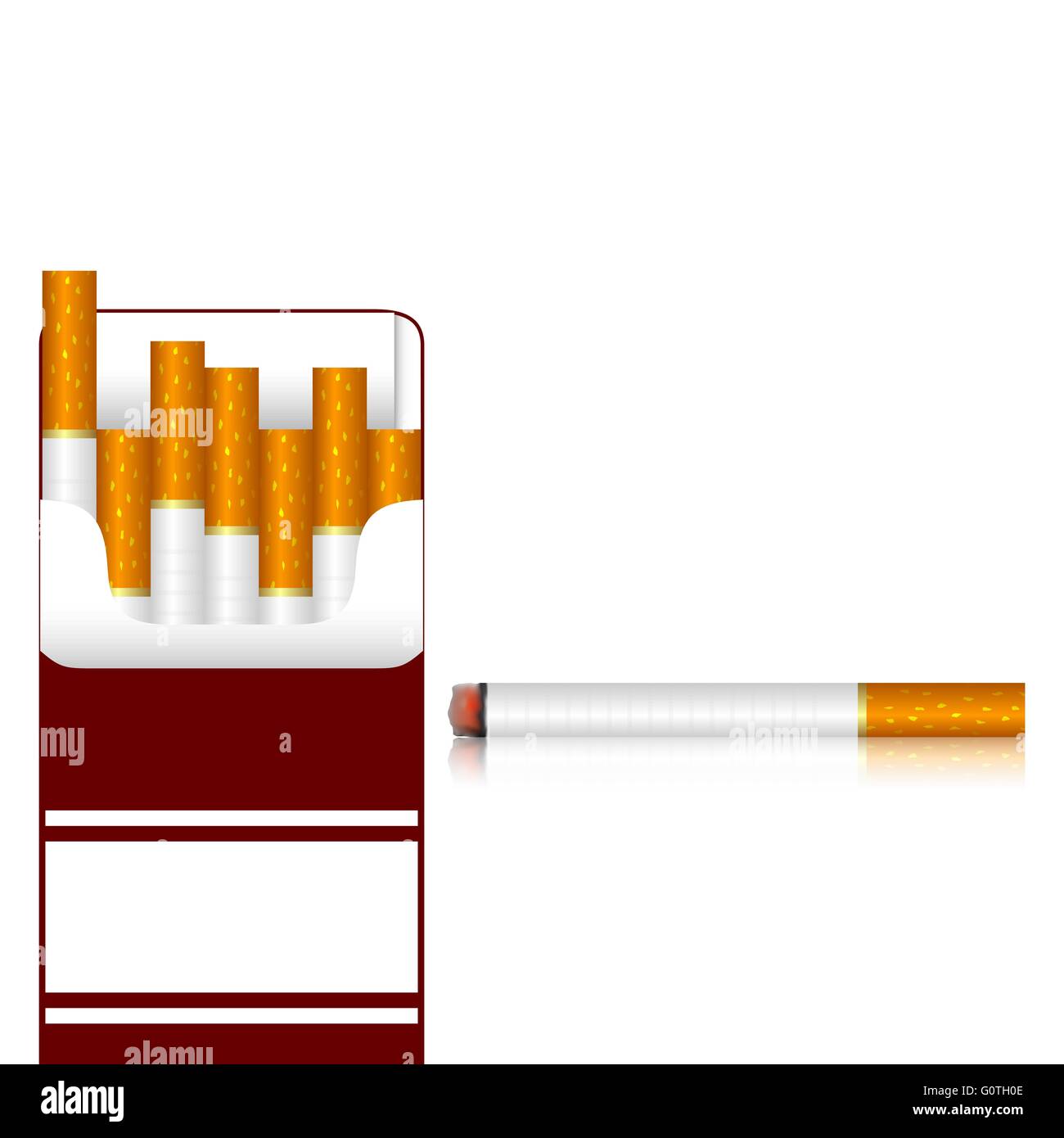 Cartouche de cigarettes Illustration de Vecteur