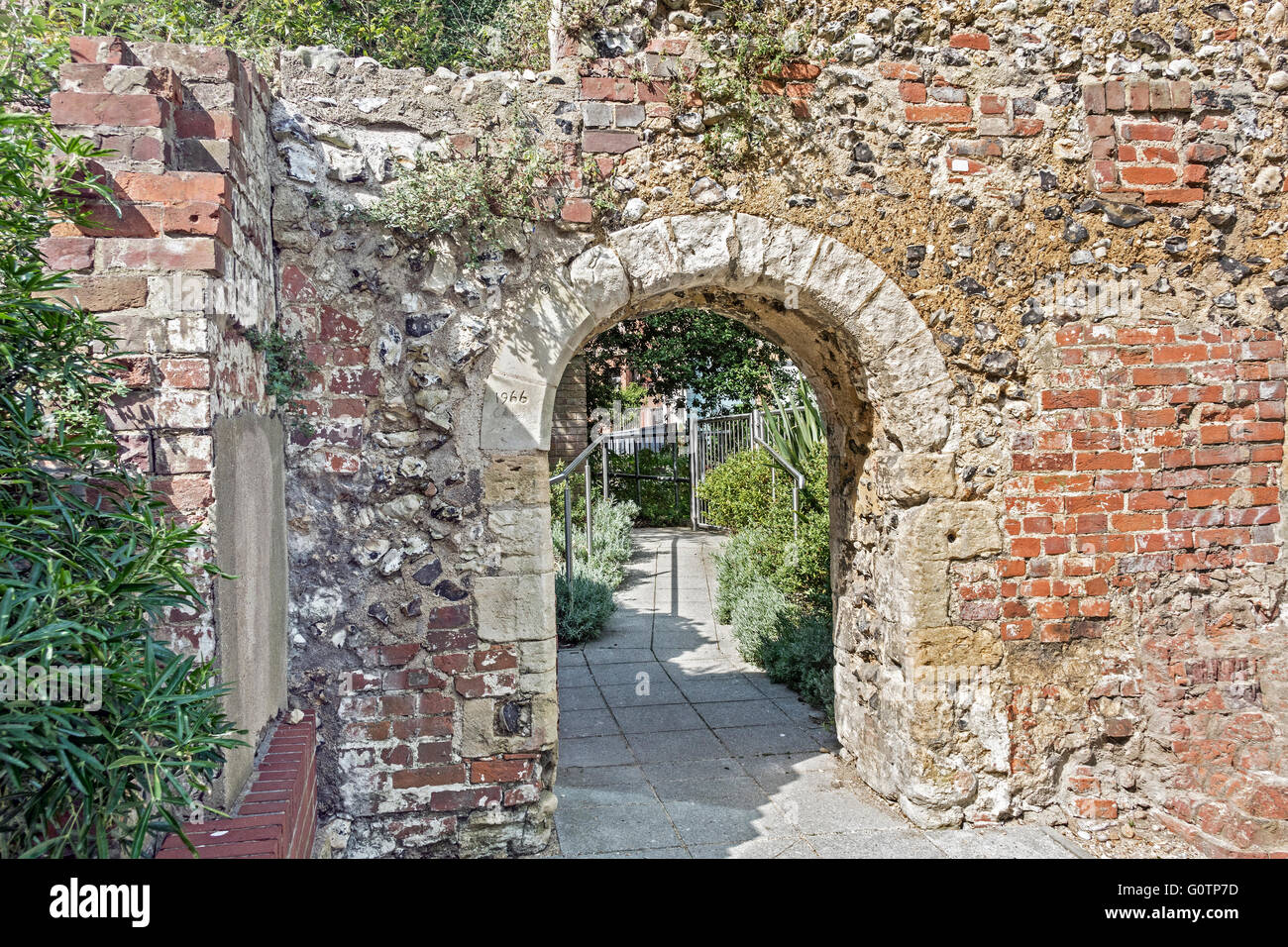 Vestiges de moulin à l'abbaye de Reading Berkshire UK Banque D'Images