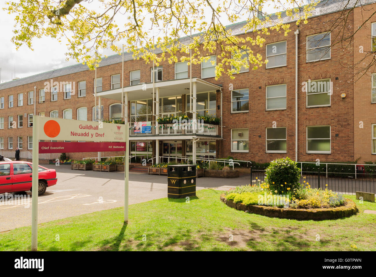 Wrexham Maelor Guildhall Conseil l'office administratif de la Wrexham County Borough Council Banque D'Images