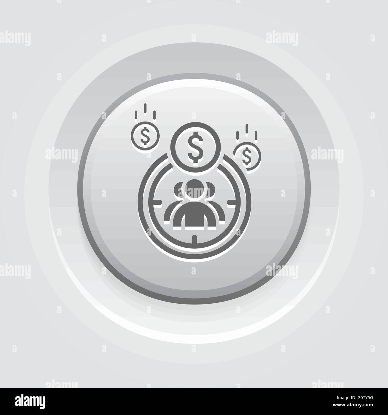 Concept L'icône de ciblage Illustration de Vecteur