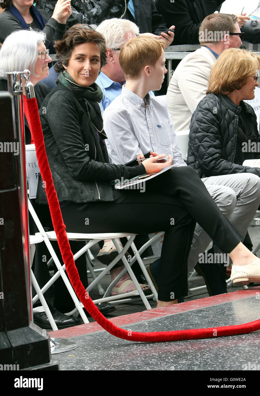 Hollywood, CA, USA. 4 mai, 2016. Alexandra Hedison. Jodie Foster à l'Honneur avec étoile sur le Hollywood Walk of Fame. Photo Credit : Crédit : AdMedia/Sammi Sammi/AdMedia/ZUMA/Alamy Fil Live News Banque D'Images