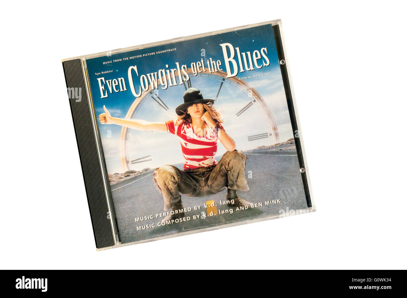 Even Cowgirls Get the Blues était k.d. lang's soundtrack à l'adaptation de Tom Robbins' roman du même nom. Publié en 1993. Banque D'Images