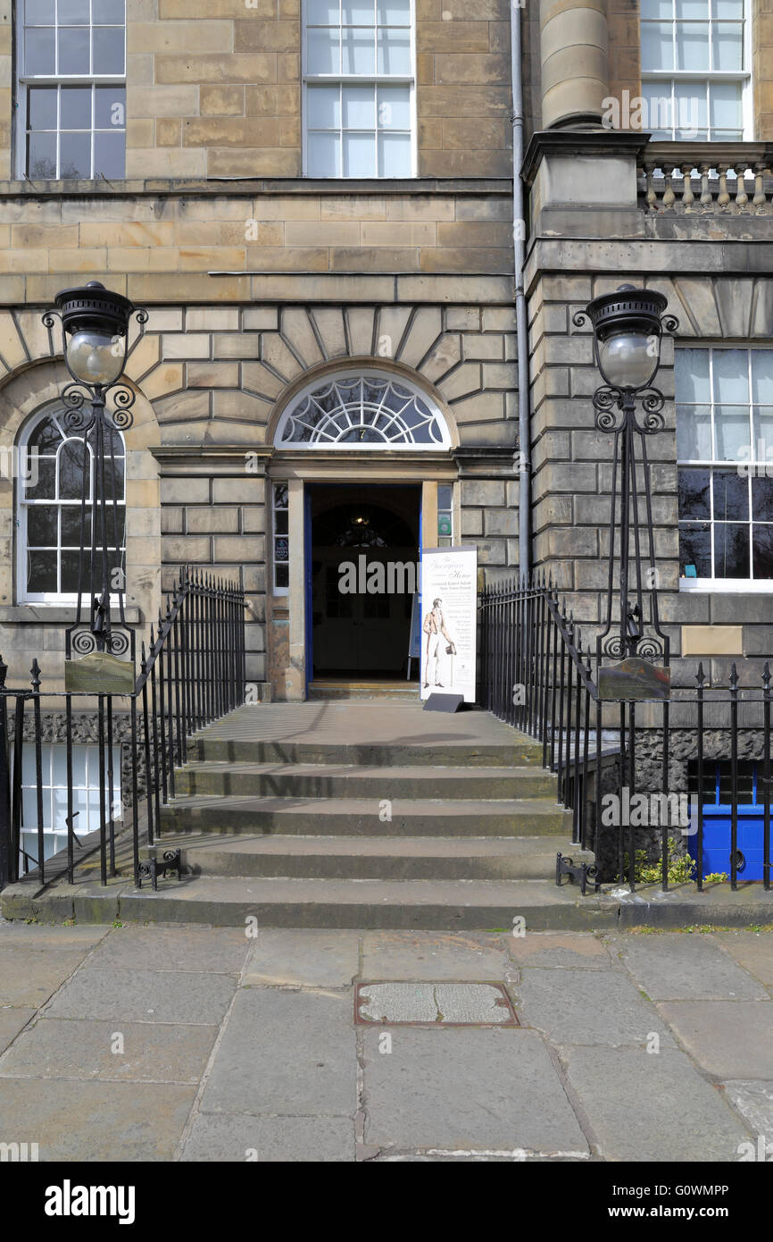 Restauré de style géorgien à Charlotte Square un établissement National Trust for Scotland, Édimbourg, Écosse, Royaume-Uni. Banque D'Images