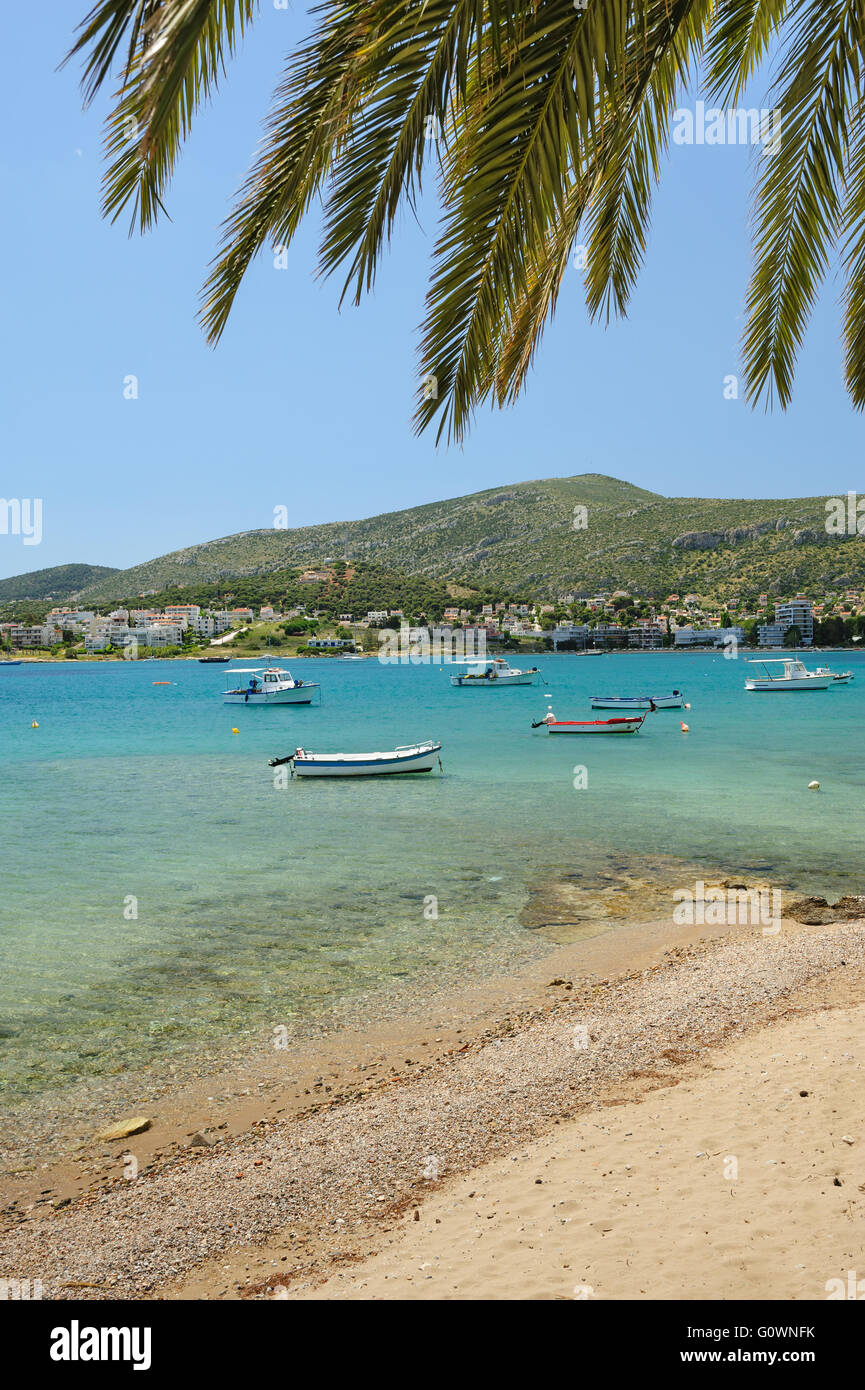 Porto Rafti Harbour View, Grèce Banque D'Images