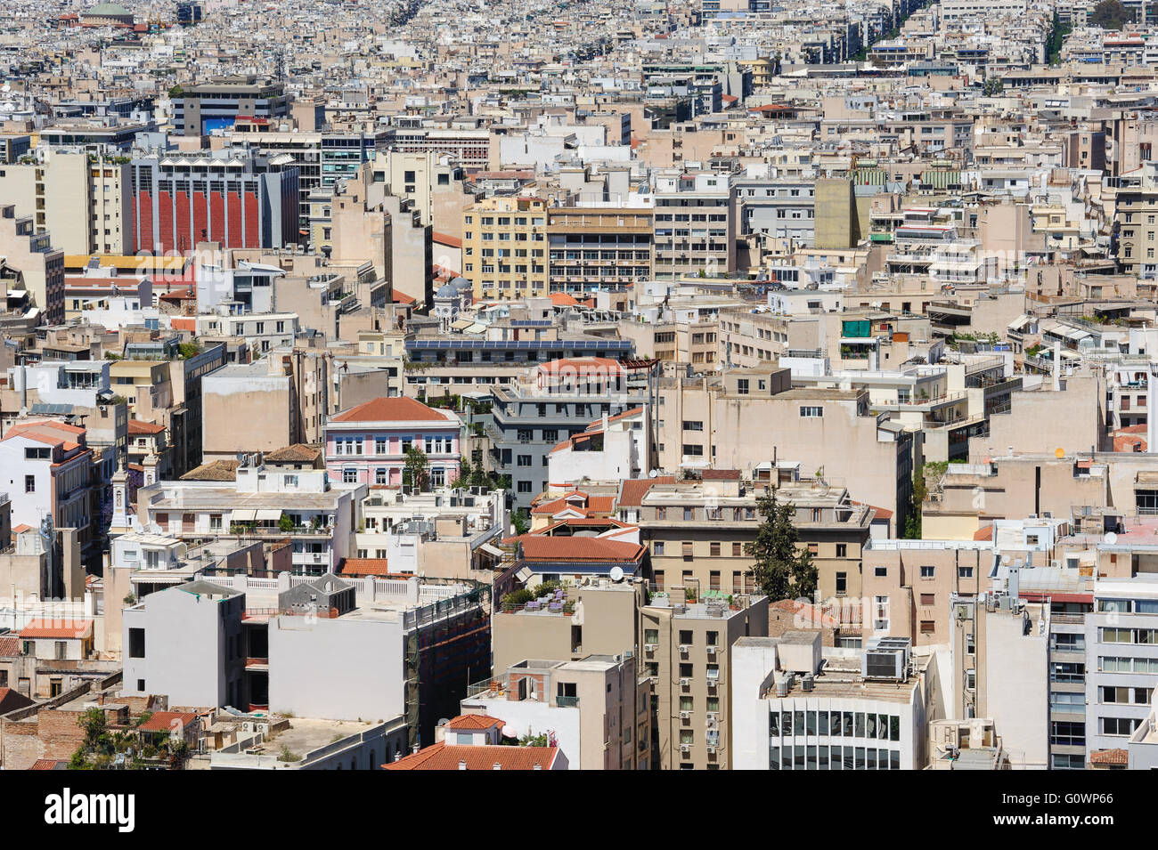 Paysage urbain d'Athènes moderne, Grèce Banque D'Images