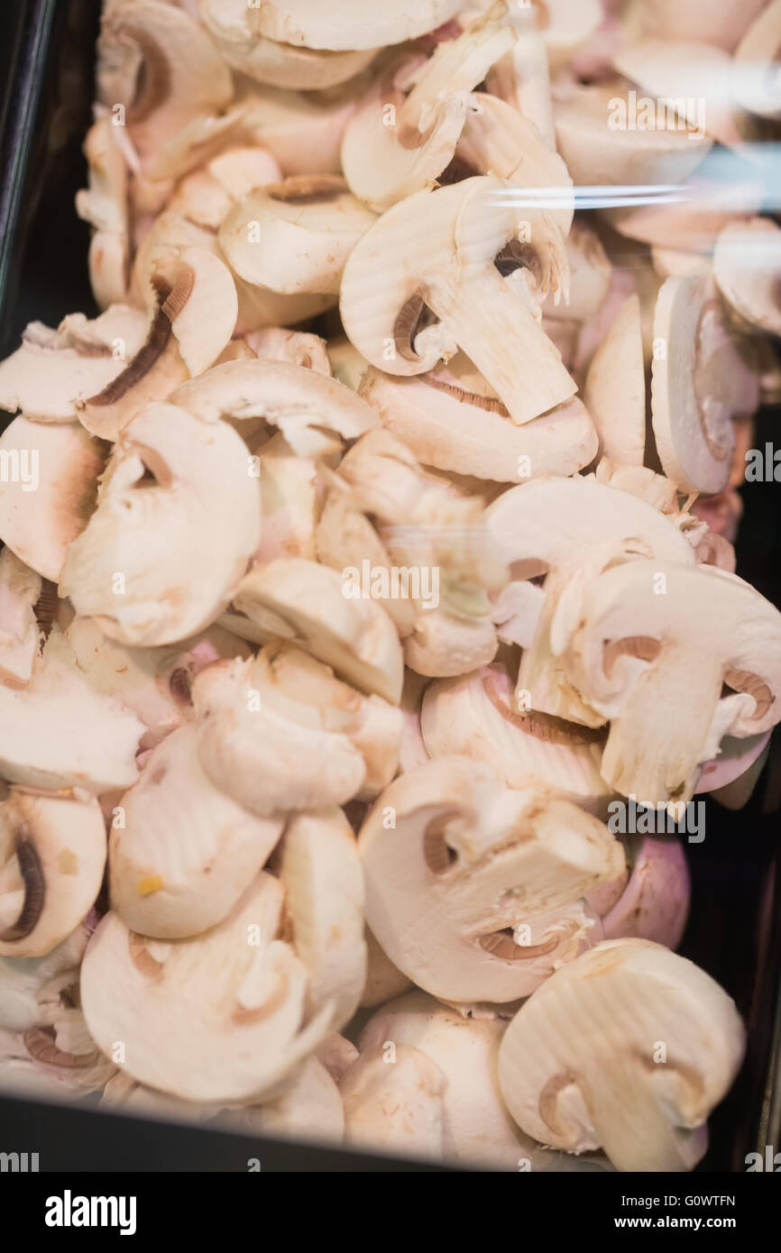 Avis de plusieurs champignons rassemblement Banque D'Images