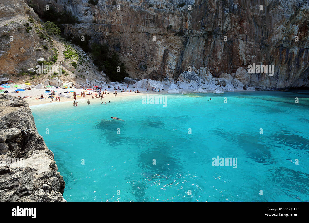 Cala Mariolu au Golfe d'Orosei en Sardaigne Banque D'Images