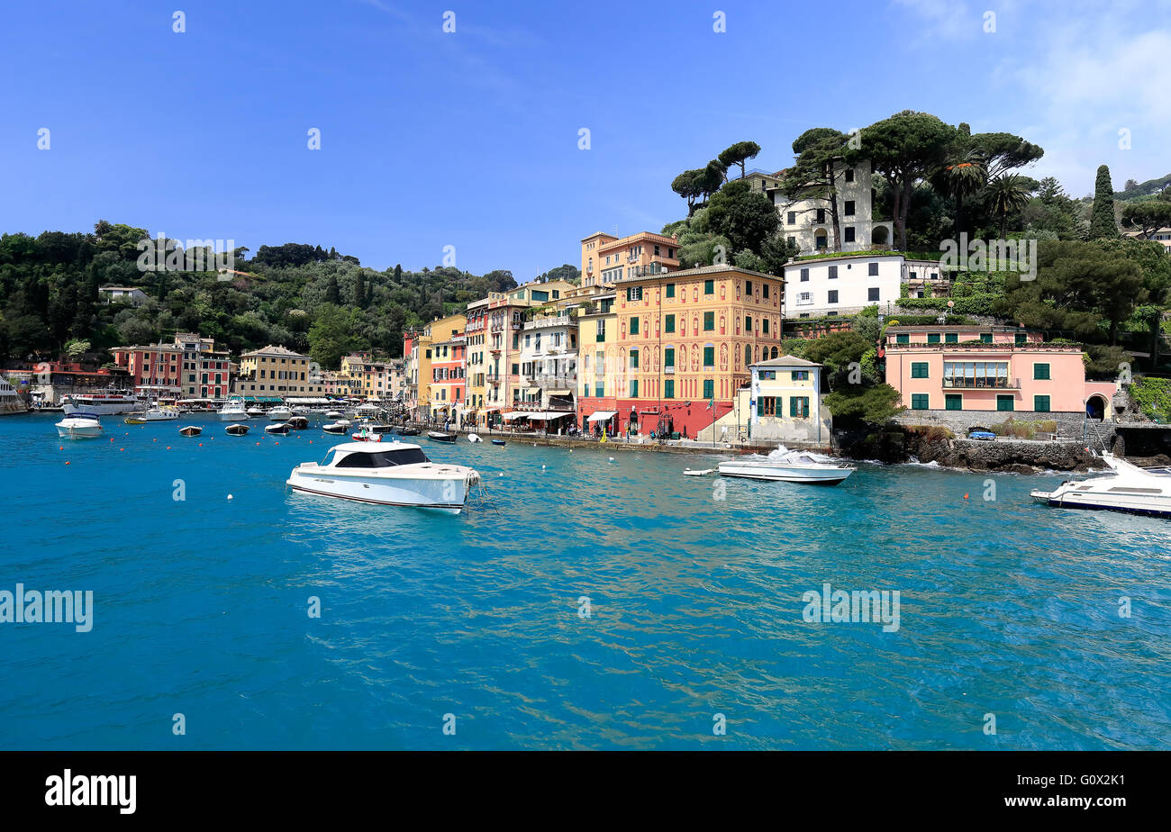 Colorful port de Portofino, ligurie, italie Banque D'Images
