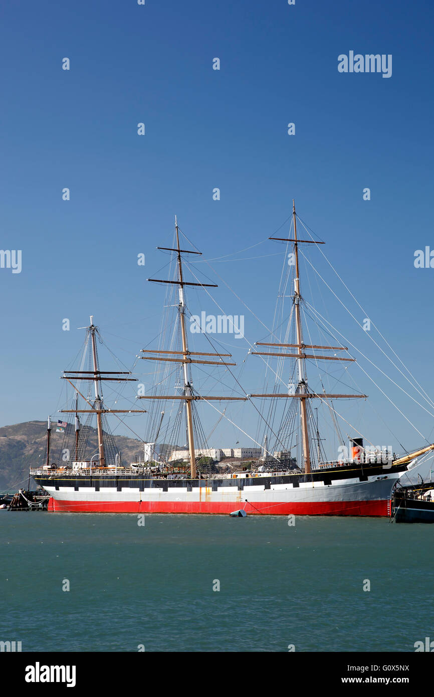 Balclutha 'navire', San Francisco Maritime National Historical Park, San Francisco, California USA Banque D'Images