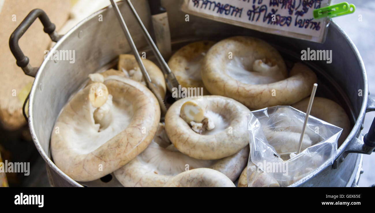 Thai street food market, photo prise en Thaïlande Banque D'Images