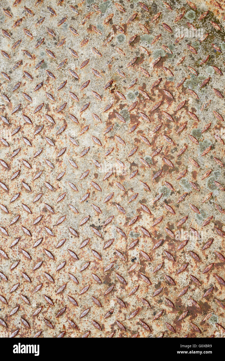 Close-up of Metal Surface avec Rust Banque D'Images