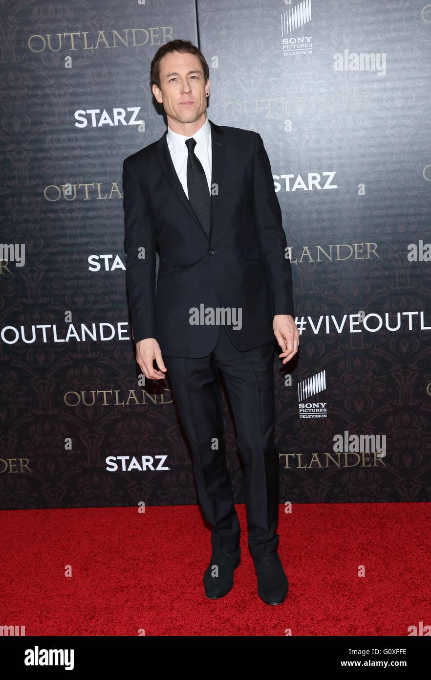 Première mondiale de 'Outlander' La Saison 2 s'est tenue au Musée Américain d'Histoire Naturelle comprend : Tobias Menzies Où : New York, New York, United States Quand : 05 Avr 2016 Banque D'Images