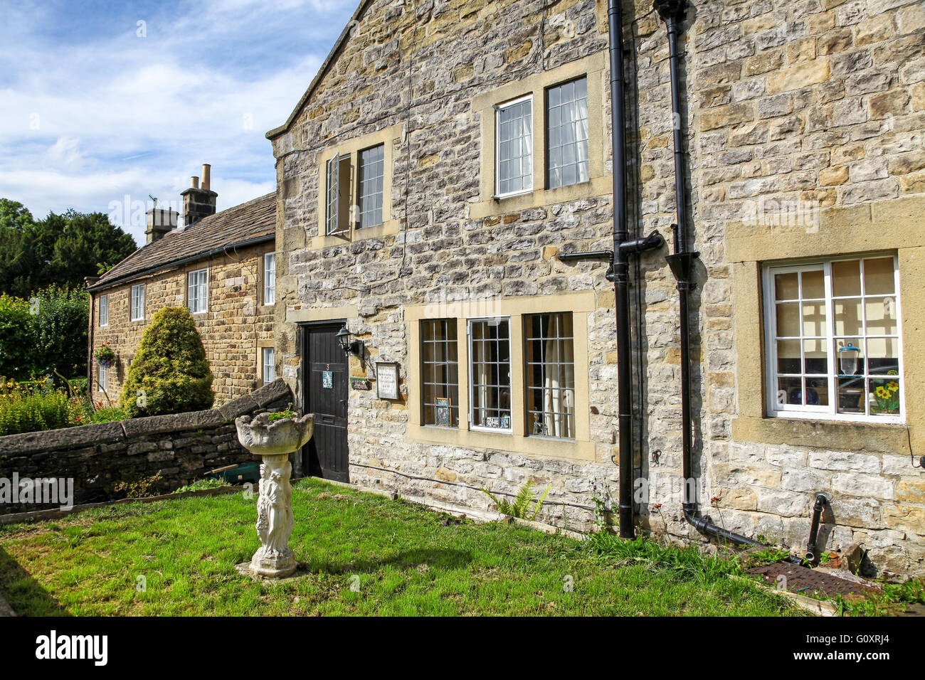 Peste Cottage où la peste bubonique a commencé à Eyam Derbyshire Peak District National Park England UK Banque D'Images Peste Cottage où la peste bubonique a commencé à Eyam Derbyshire Peak District National Park England UK Banque D'Images