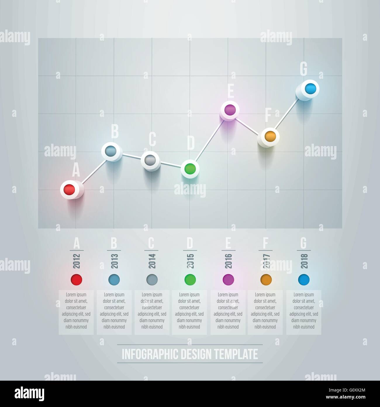 Graphique en 3D de vecteur modèle de conception infographique. Les éléments sont séparément en couches en fichier vectoriel. Illustration de Vecteur