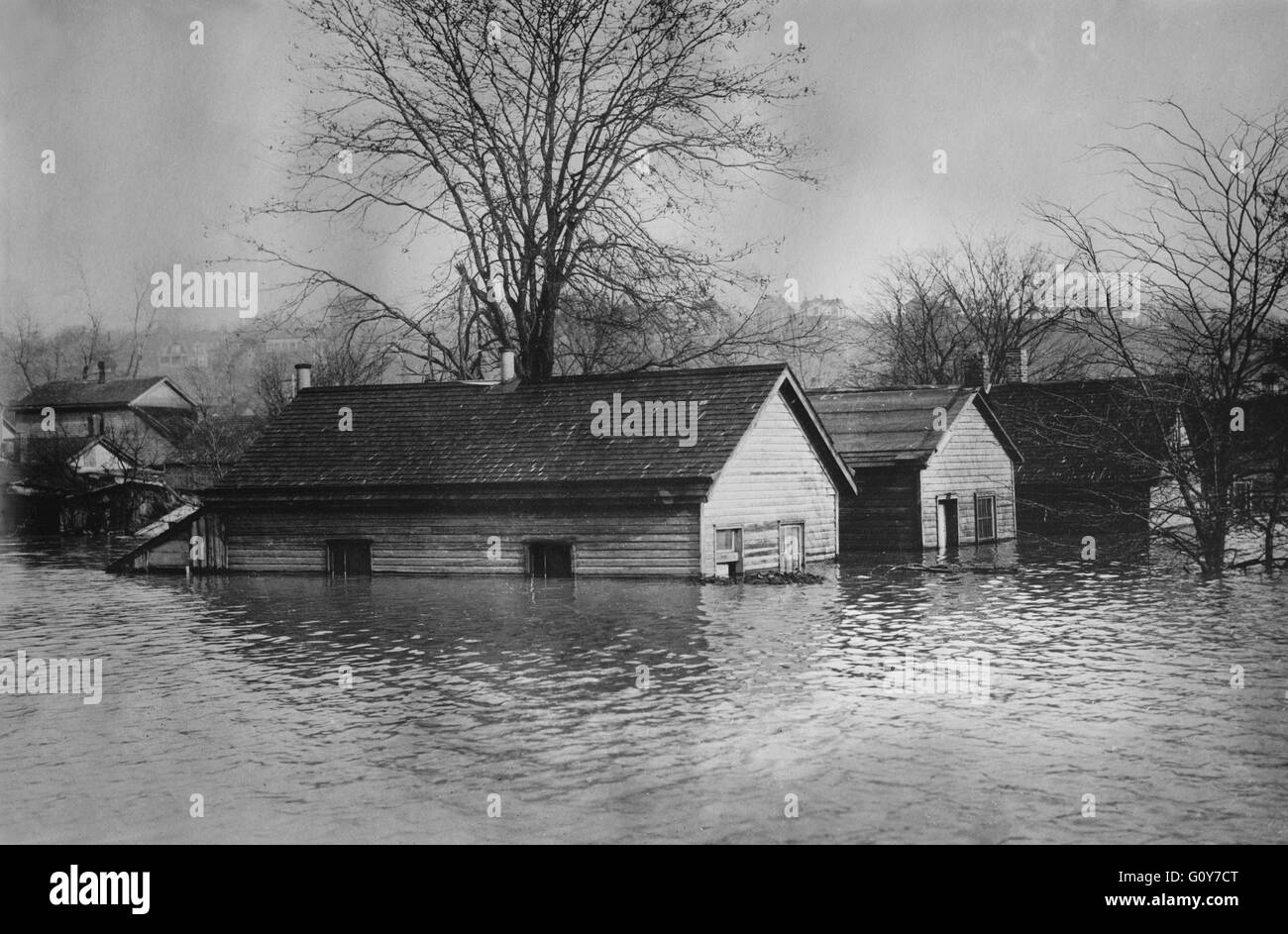 Flood, Cincinnati, Ohio, États-Unis, bain News Service, 25 mars 1913 Banque D'Images