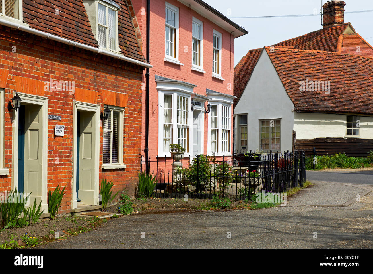 Le village de East Bergholt, dans le Suffolk, en Angleterre, Royaume-Uni Banque D'Images