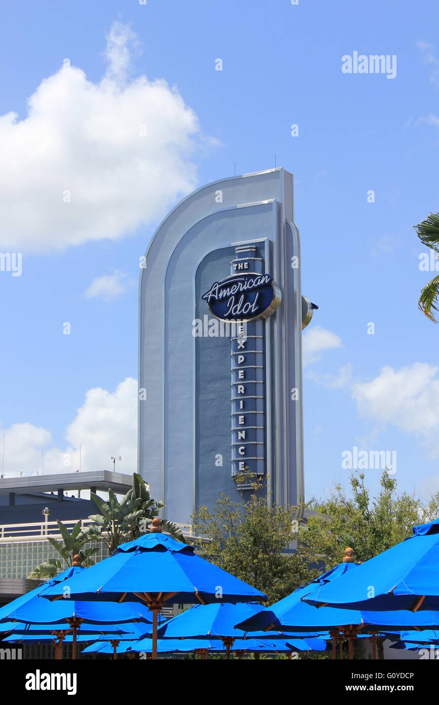 American Idol bâtiment à Disney World, en Floride. Banque D'Images