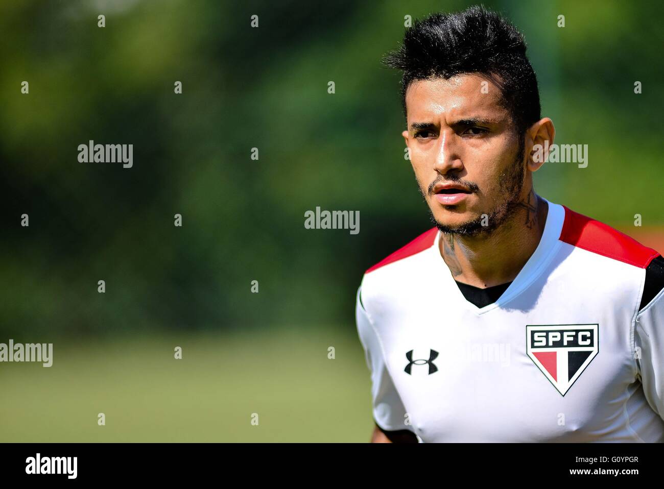 SAO PAULO, BRÉSIL - 05/06/2015 : FORMATION CPCS - Rogerio durant la formation s ?o Paulo Football Club, tenu à Barra Funda de CCT dans la zone ouest de S ?o Paulo. (Photo : Mauricio Rummens / FotoArena) Banque D'Images