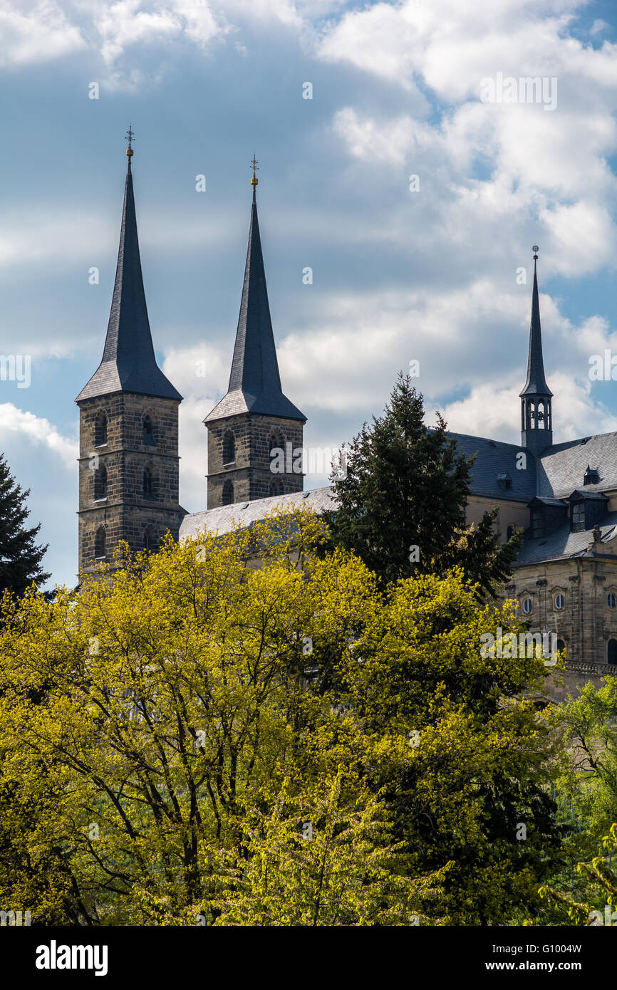 L'abbaye de Michaelsberg Bamberg Banque D'Images