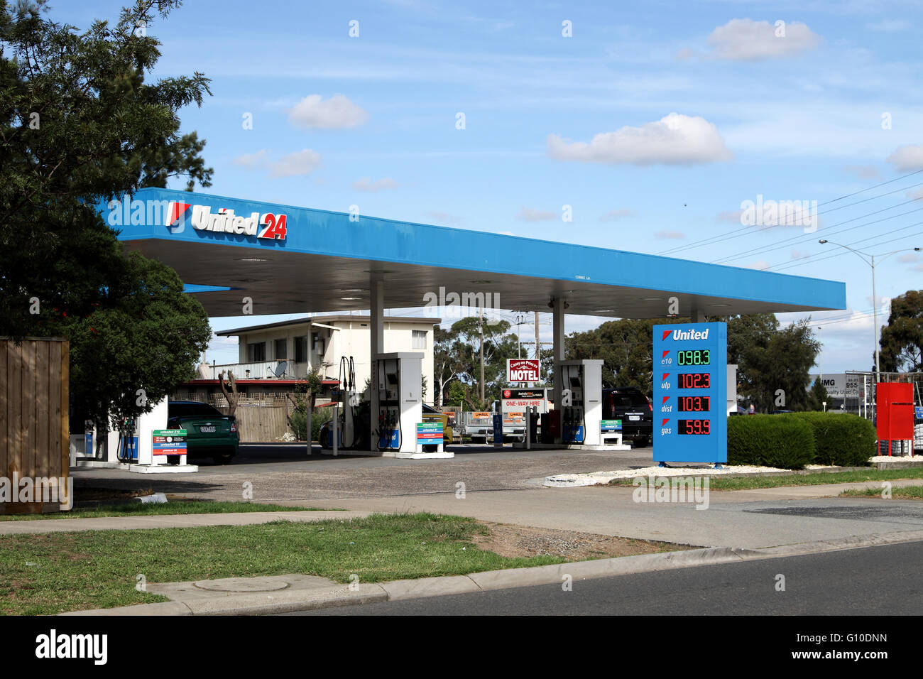 La station d'essence des - Australian chaîne indépendante de service  station Photo Stock - Alamy