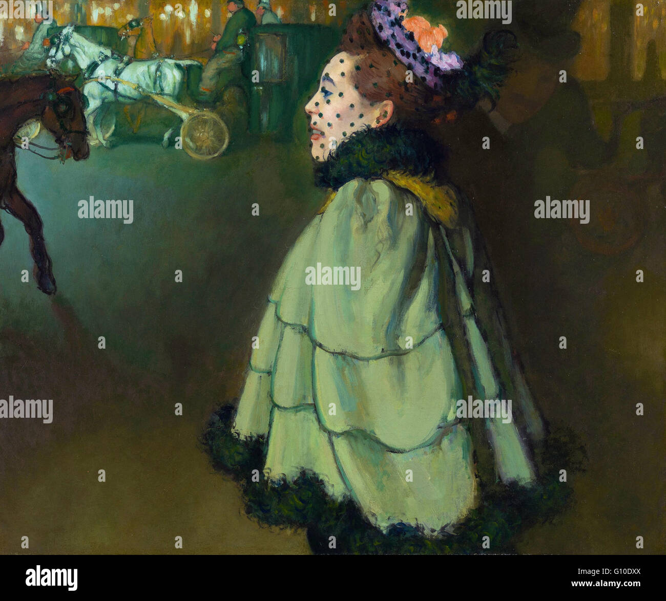 Louis Anquetin - Femme à l'avenue des Champs-Élysées, par nuit - Van Gogh Museum, Amsterdam Banque D'Images