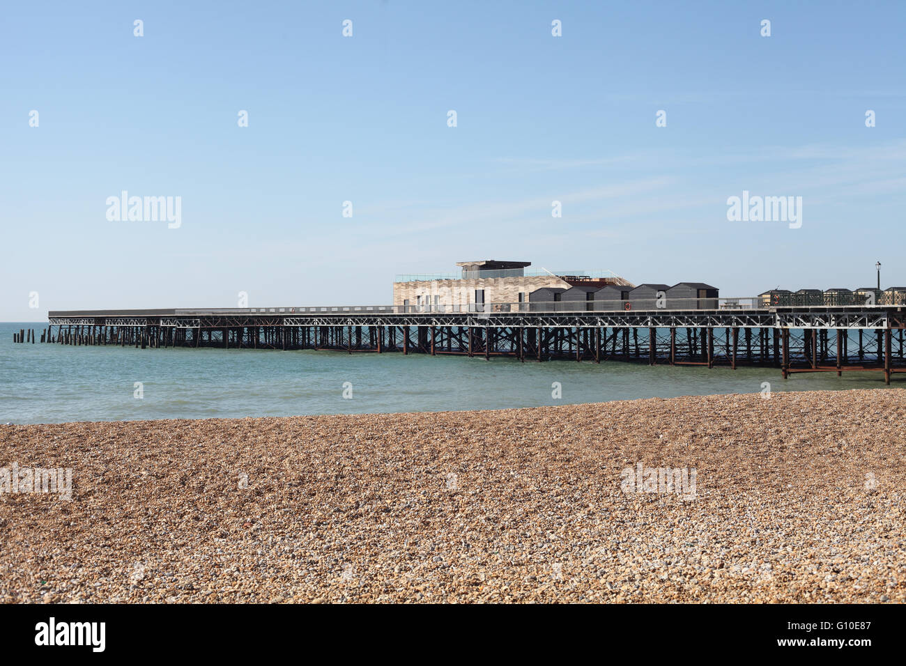 Nouveau Hastings pier a ouvert ses portes en mai 2016, East Sussex, UK Banque D'Images